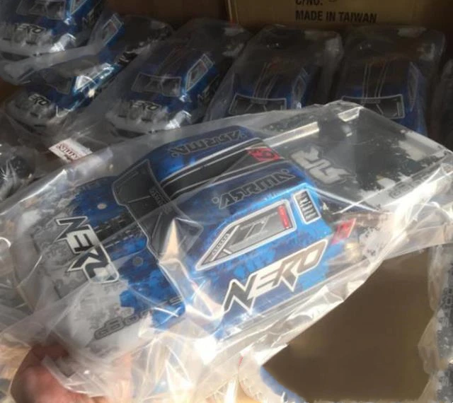 Original ARRMA AR406029 NERO shell body BLUE 6S BLX PAINTED DECALED TRIMMED Out of print collect for ARRMA NERO Monster truck