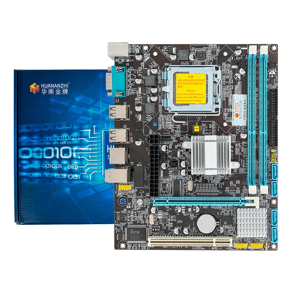 Huanan Zhi P45-D3 M-ATX материнская плата P45 для LGA 771/775 DDR3 8 Гб SATA2.0 USB2.0 COM PCI-E 210*167 мм Поддержка L5420 L5410 Процессор