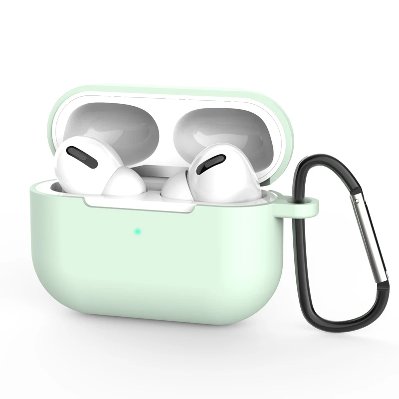 Color 14-with Hook Силиконовый чехол для apple Airpods Pro, чехол-наклейка, Bluetooth чехол для airpod 3, Air Pods Pro, аксессуары для наушников, кожа - Цвет: Color 14-with Hook