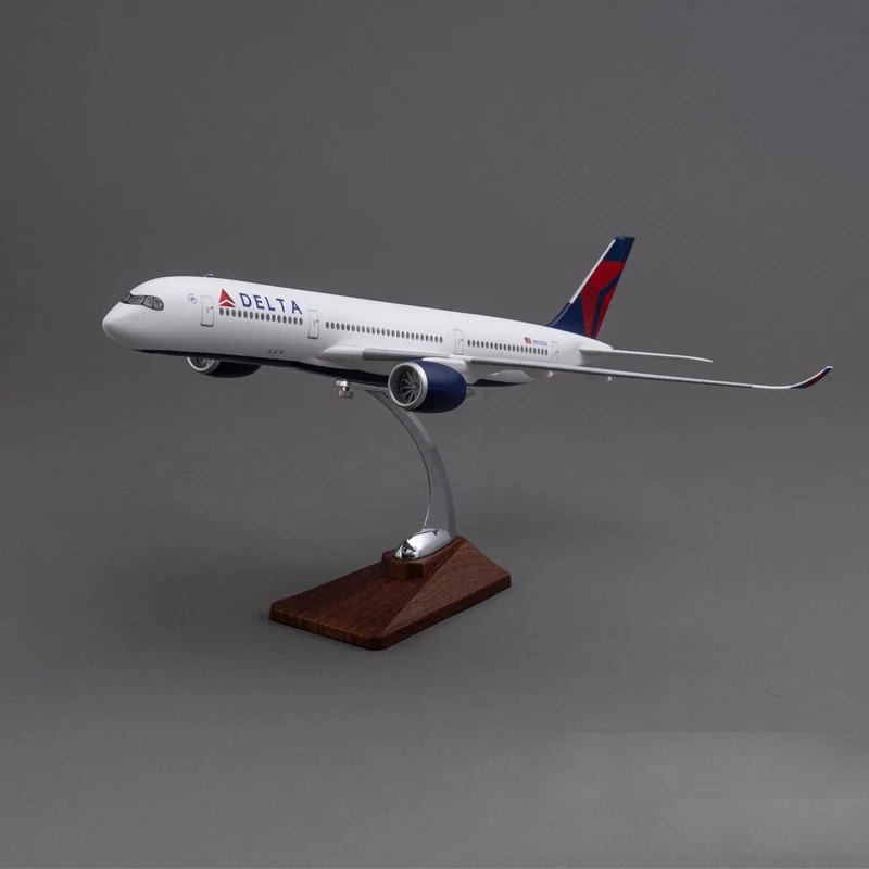 1/150 масштаб 47 см самолет Deta B747 модель с светодиодный светильник колесо литье под