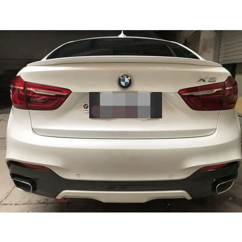 

for bmw F16 X6 M-Styling ABS Plastic Unpainted Primer Car-Styling Rear Wing Lip Spoiler for BMW F16 X6 and X6M