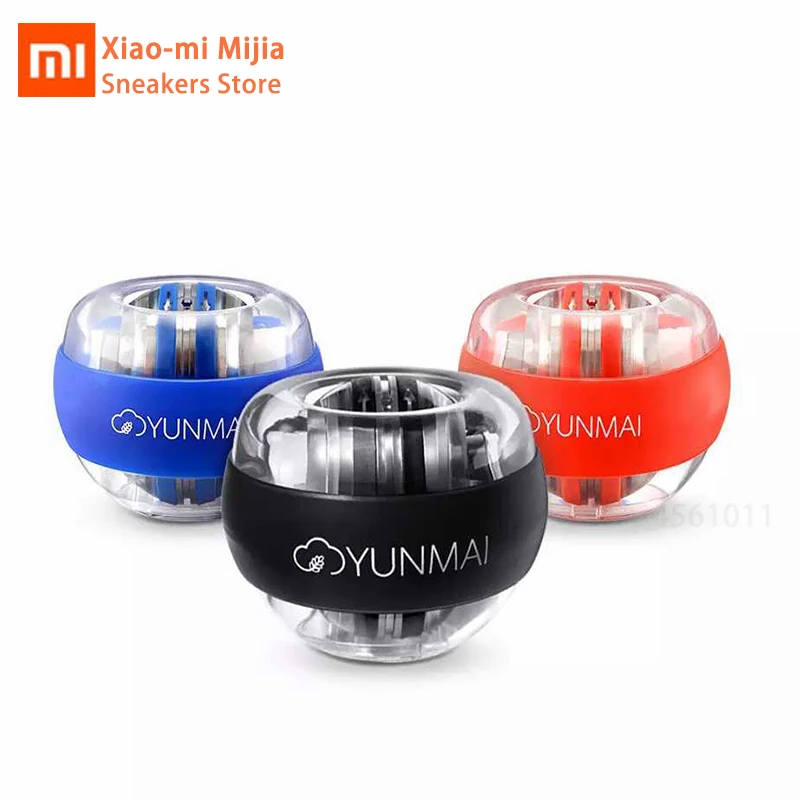 Xiaomi Mijia YunMai шар для разминки запястий светодиодный Gyroball Essential Spinner Гироскопический тренажер для предплечья гироскопа Сжимаемый мячик