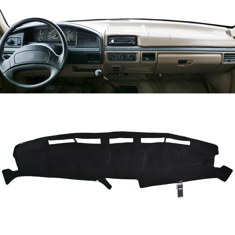 Автомобильный коврик для приборной панели Ford F150 F-150 1992-1996 2005-, защитная накладка для ковра - Название цвета: For F150-LHD 92-96