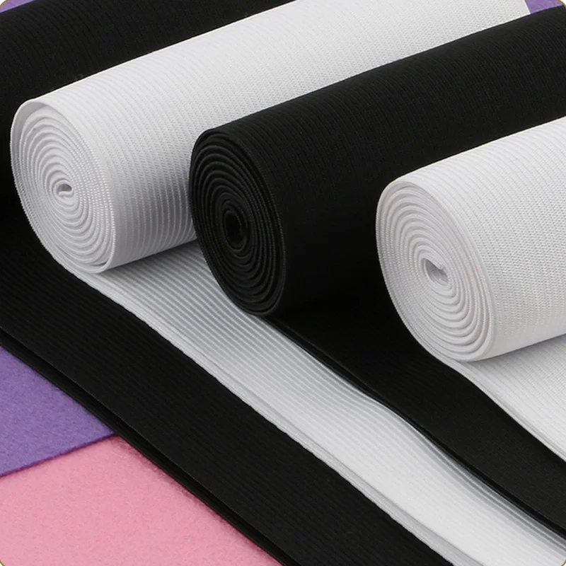 20CM/30CM/40CM/50CM Super Wide Black Nylon Highest Elastic Bands Garment  Trousers Sewing Accessories DIY