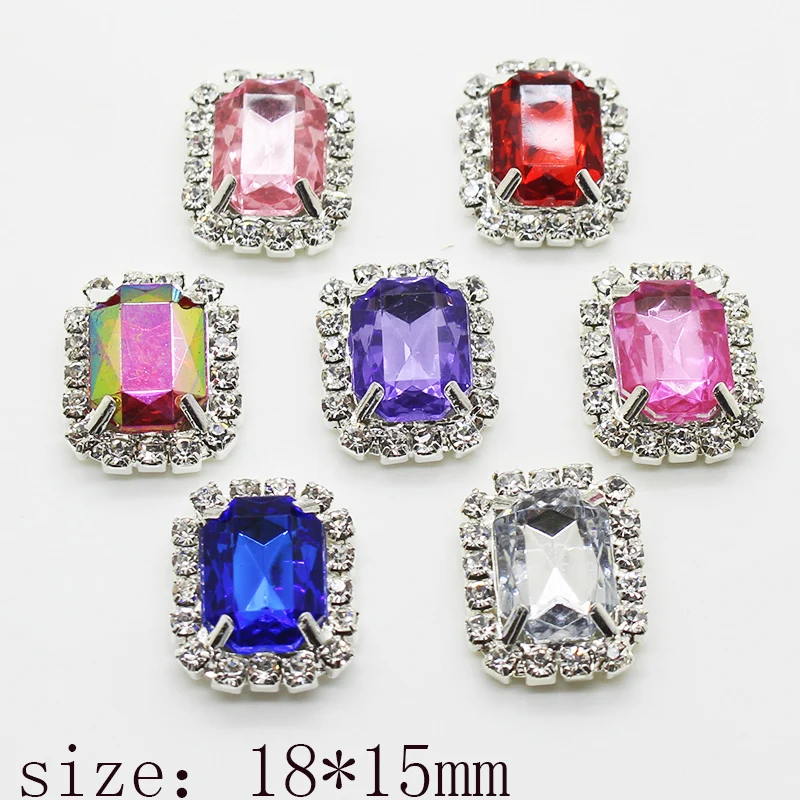 YWXINXI 10 шт. Новые горячие продажи 15*18 мм прямоугольные Diy ювелирные аксессуары