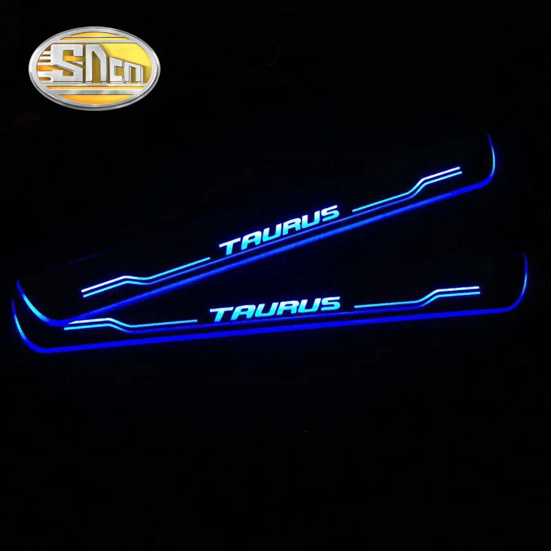 4 шт. движущиеся светодиодсветодиодный накладки на порог автомобиля Ford Taurus 2015