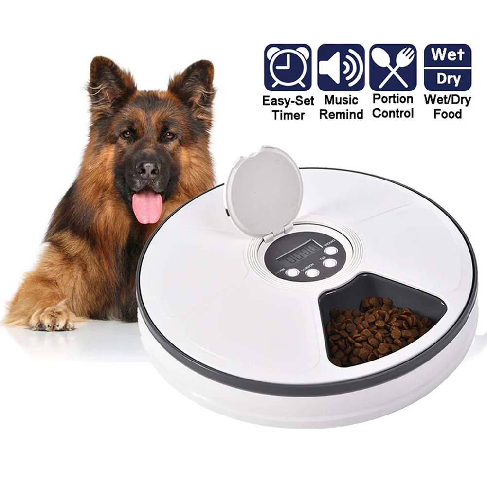 Automatic Pet Feeder With Digital Timer And Music Cat Dog Feeder Pet