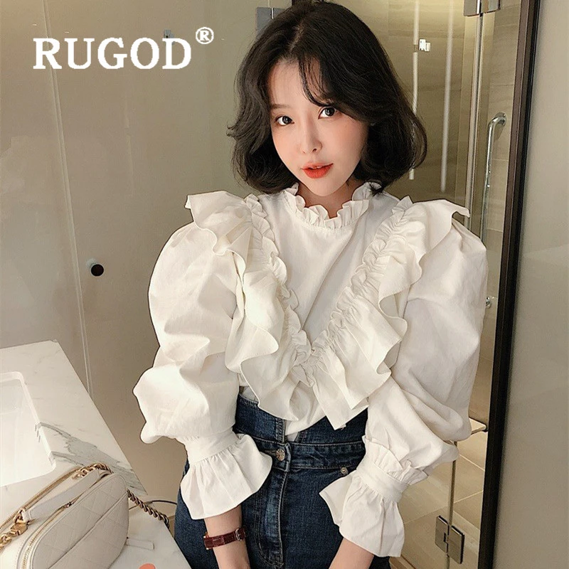 ruffle blouse long sleeve