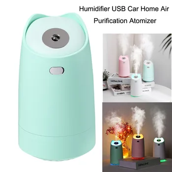 

7 Colors light USB Mini car Mute Aromatherapy Spray Humidifier Air Purification Diffuser Fogger Mist Maker with LED Night Lamp