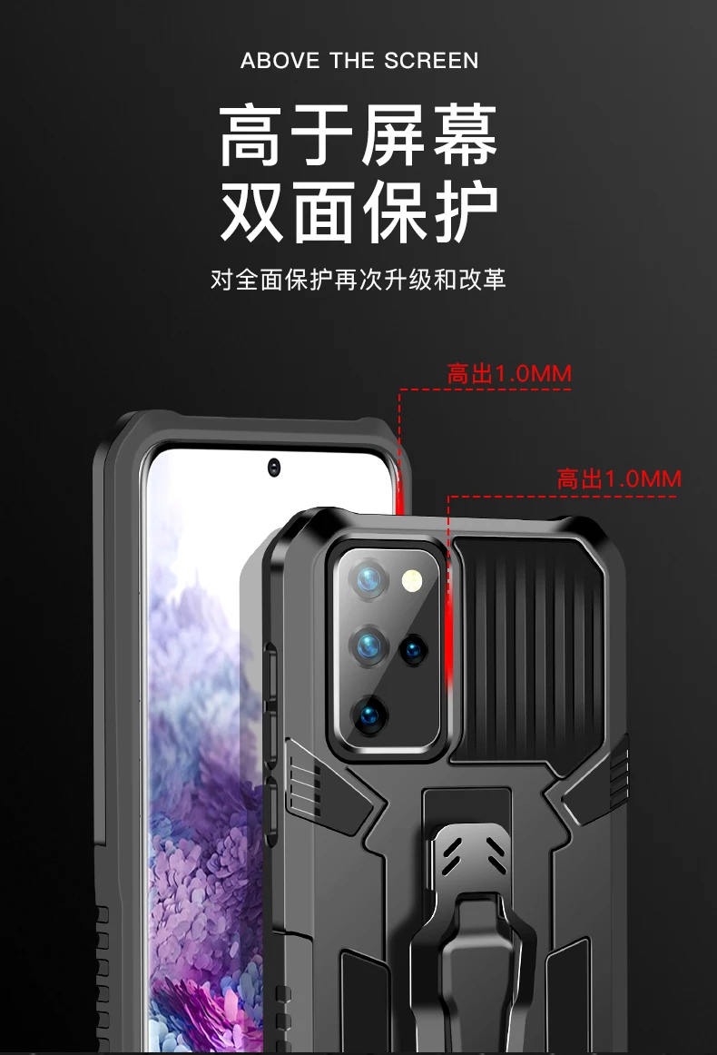 Armor Phone Case For Samsung Galaxy A2 J2 J4 J6 J7 NXT A01 Prime Plus Core Rugged Aluminum Magnetic Stand Metal Anti-fall Cover