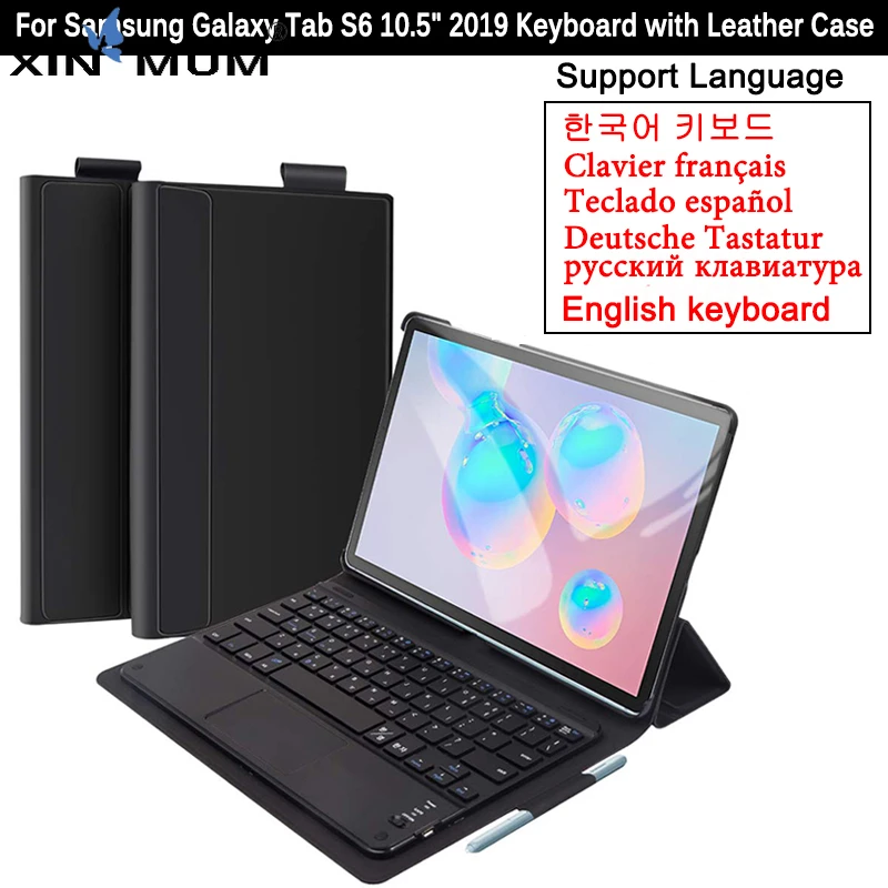 

Tablet Keyboard Cover for Samsung Galaxy Tab S6 10.5 2019 SM-860 T865 T867 Detachable Bluetooth Keyboard Case for Tab S6