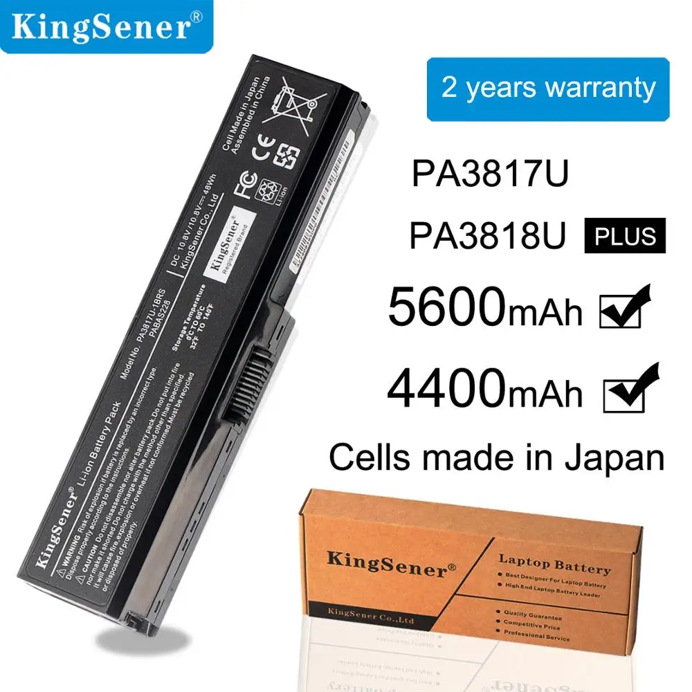KingSener PA3817U-1BRS PA3817U Батарея для Toshiba Satellite A660 C640 C600 C650 C655 C660 L510 L630 L640 L650 L670 L770 PA3818U
