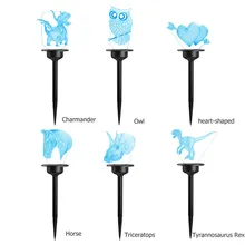 Светодиодный солнечный свет животных газонные лампы садовые дворы Кол Пейзаж Открытый Свет Декор садовая лужайка во дворе Солнечный декоративный свет