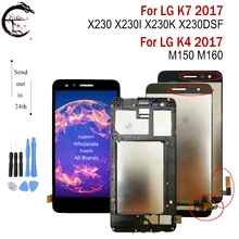 LCD avec cadre pour LG K7 2017X230 X230i X230K X230DSF écran d'affichage tactile numériseur assemblée pour LG K4 2017 M160 M150 LCD complet=