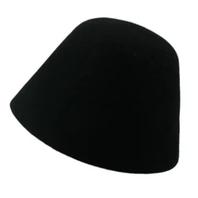 Шерстяная шляпа Дамы сплошной цвет ведро фетровая шляпа модная женская осенняя и зимняя Рыбацкая шляпа