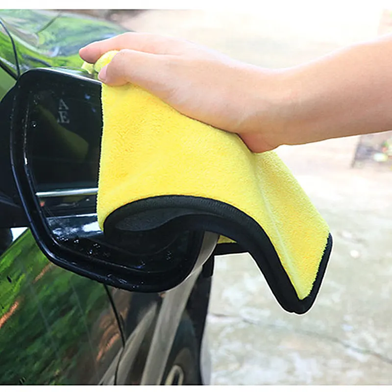 1 шт. легко чистить автомобильные уход, полировка мыть Полотенца плюшевые микрофибровая стирающаяся салфетка сухой Полотенца Толстая плюшевая Полиэстеровая волокна салфетка для чистки автомобилей