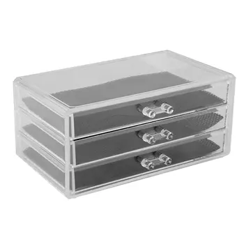

Newest Practical 3 Layers Cosmetic Makeup Storage Organizer Transparent Drawer Makeup Cosmetic Holder Box Shelf Organizer