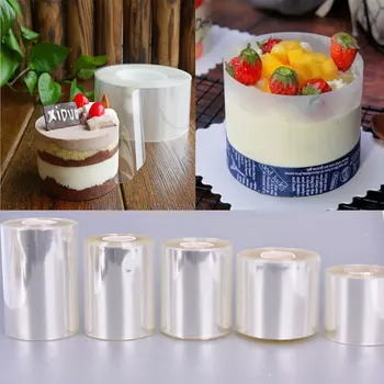

Mousse Ring Round Mould Or Mousse Cake Edge Collar Film Kitchen DIY Baking Tools For Cakes Dessert Decoration
