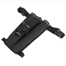 Поясная сумка, черная, Hands Free, сумка для рыбалки, дышащая, регулируемая, на лямках, держатель для удочки, портативный чехол, для улицы, для ног, бедра