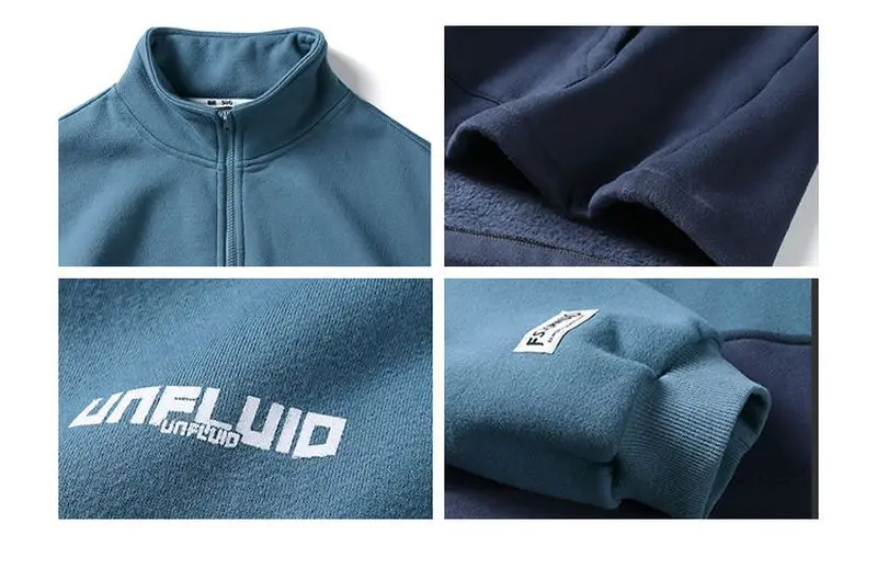 Waliicorners sweatshirt mens pullover loose trend all-match thick zipper jacket 8 Hb9e644b7f3d44c48844b9dedd5eb47948