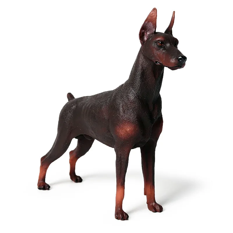 

Lifelike Animals Doberman Pinscher Simulation Animal Model Guard Dog Action Figures High Quality Collection Toys for Kids