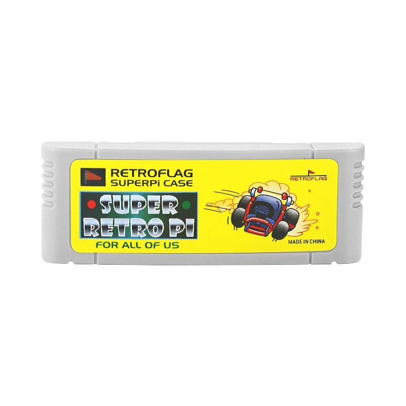 Серый Retroflag SUPERPi CASE-J картридж для Raspberry Pi 3B+/3B - Цвет: Серый