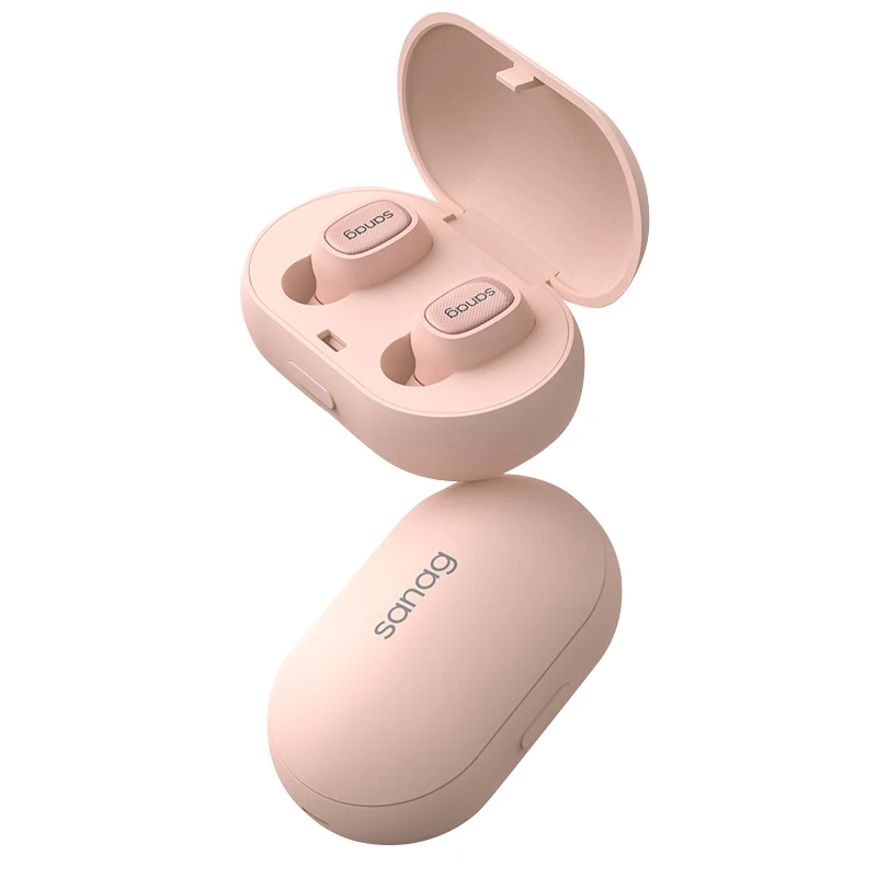 new 5.0 wireless bluetooth earphones suitable for Apple Android phone with charging compartment in-ear mini tws sports earbuds