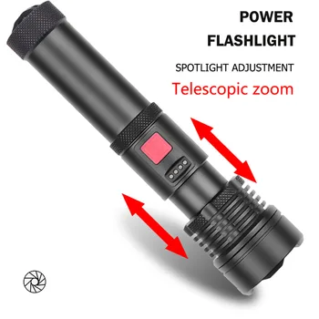 

Lantern Flashlight Waterproof Spot Lamp Portable Waterproof LED Flashlight Night Walking Lighting Work Electric Torch