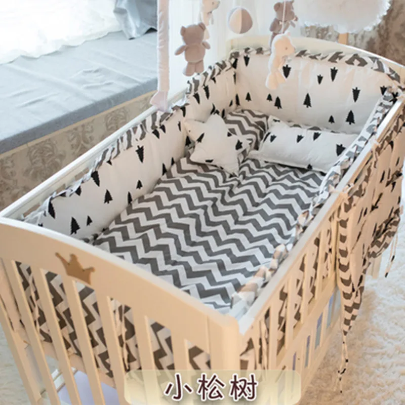 Комплект детского постельного белья из 6/9 предметов сосна|girl crib sheets|crib sheetsbaby bedding |