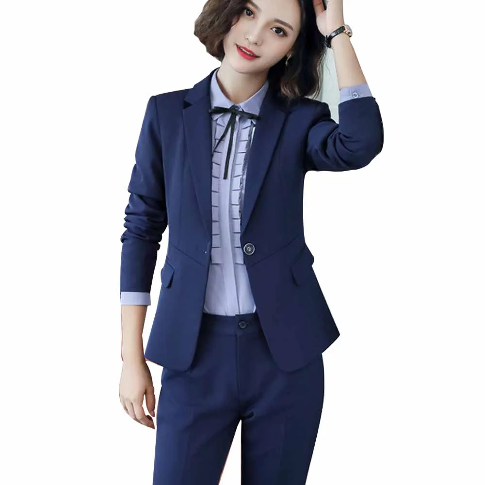 

Formal Blazer Women Business Suit Slim Long Sleeve Jacket Suits Office Lady For Work Wear High Street Women Clothes Coat