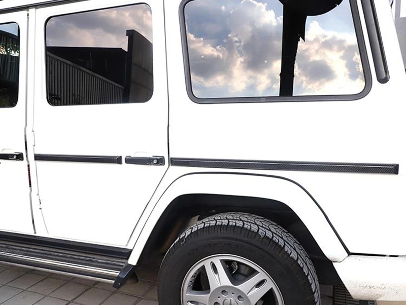 Настоящая углеродная волокно авто наружная Дверная ручка Крышка для Mercedes Benz G Class W463 W464 G65 G55 G63 G500 G550 G350 09-19 стайлинга автомобилей