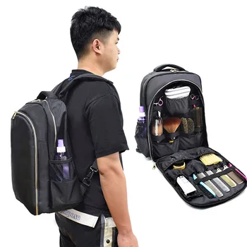

Hairdressing Tool Bag Multifunction Stylist With Pocket Cosmetic Organizer Carrying Cutting Product Barber Backpack Salon