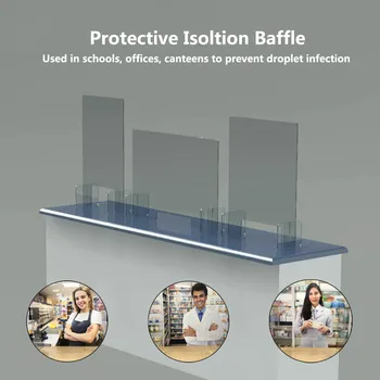 

Sneeze Guard Shield Protection Safety Counter Top 3 Sizes Perfection Reception Counter Side Office Reception Droplet Defense