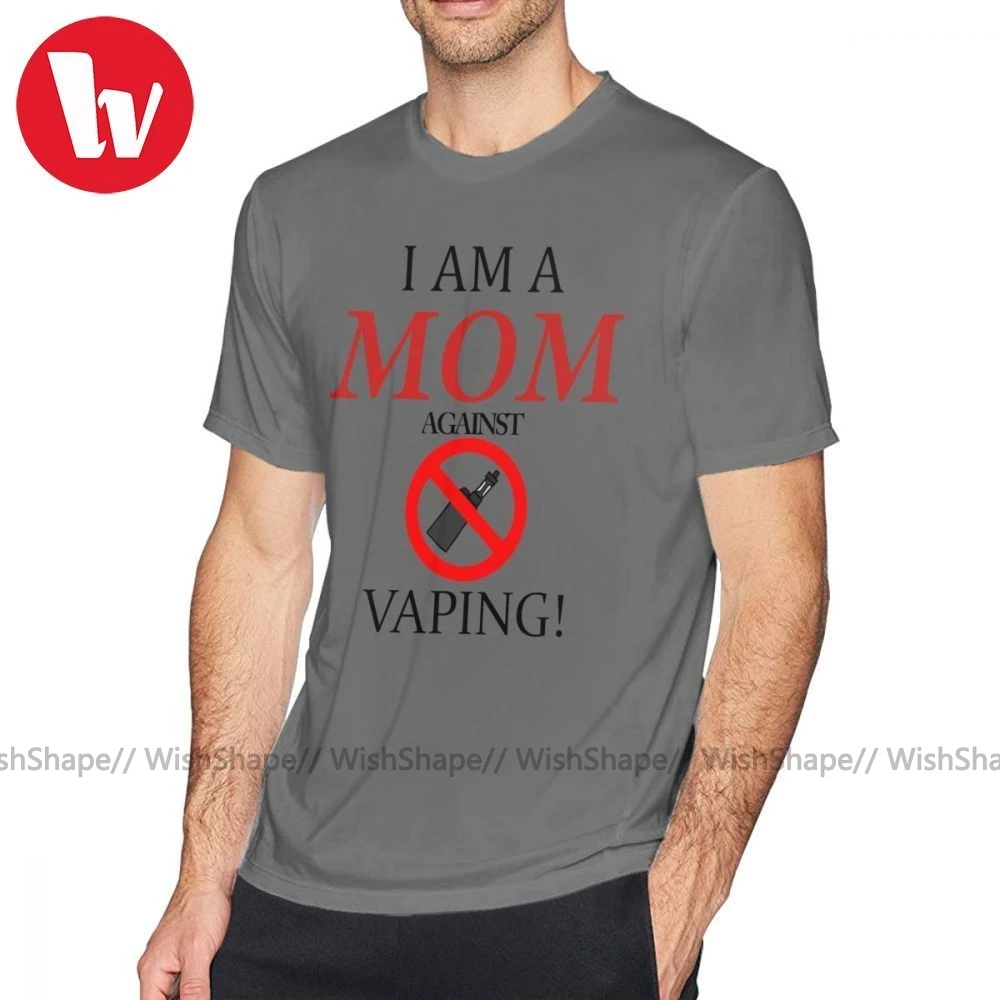 Kendrick Lamar футболка I Am A MOM Against VAPING большого размера с короткими рукавами Мужская