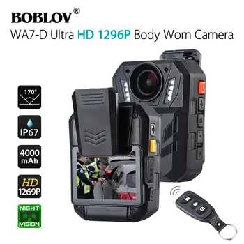

BOBLOV WA7-D Mini Camera 32GB HD 1296P Wearable Camera IR Video Recorder Security Cam Remote Control IR mini cam policia kamera