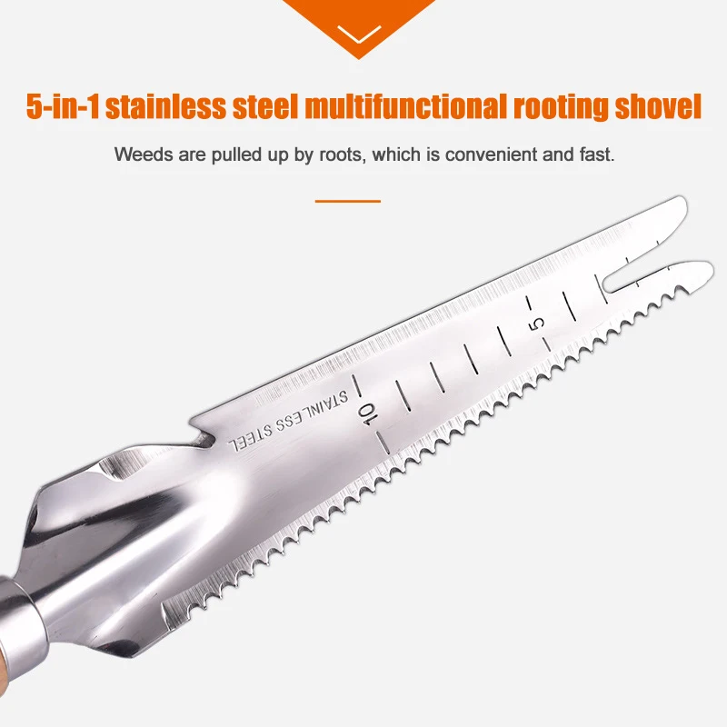 Garden Weeding Shovel Stainless Steel Hand Cutter Wooden Handle Digging Transplanting Weeding Tools DC156 Garden Weeding Shovel Stainless Steel Hand Cutter Wooden Handle Digging Transplanting Weeding Tools DC156