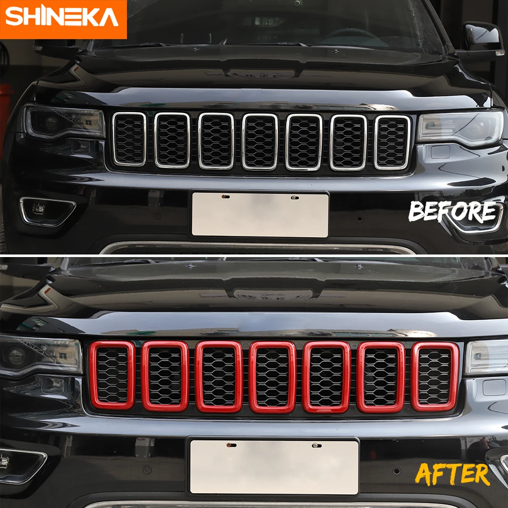 Автомобильная наклейка SHINEKA для Jeep Grand Cherokee 2014 2016 2017 + декоративная накладка на