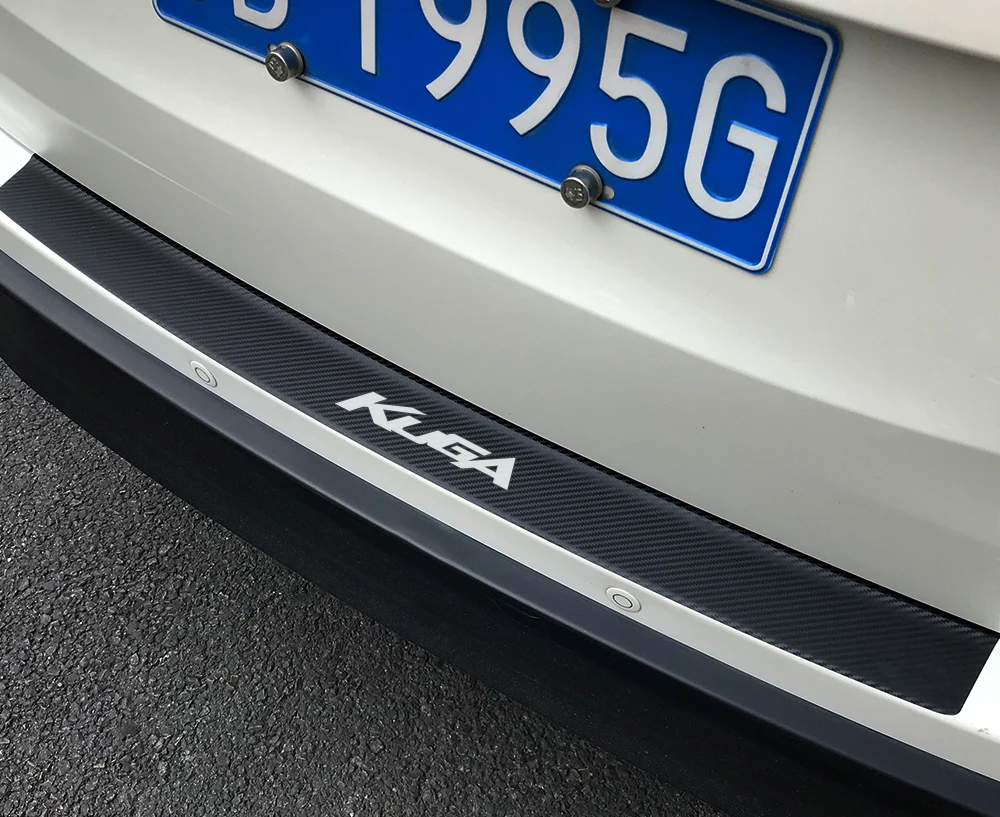 Car Rear Bumper Protector Sticker For Ford Fiesta Mondeo Fusion Explorer Escape Shelby Edge Ecosport Kuga Mustang ST Accessories (2)
