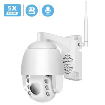 

Super Mini 2.5 Inch PTZ Speed Dome WIFI IP Camera 1080P Outdoor 5X Auto Zoom Wireless CCTV Camera IR 60M Two Way Audio