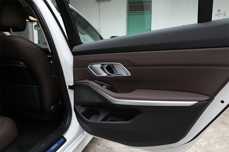 ABS хромированная отделка для межкомнатных дверей, рамы для BMW G20 G28 325 3 серии левосторонний привод 4 шт