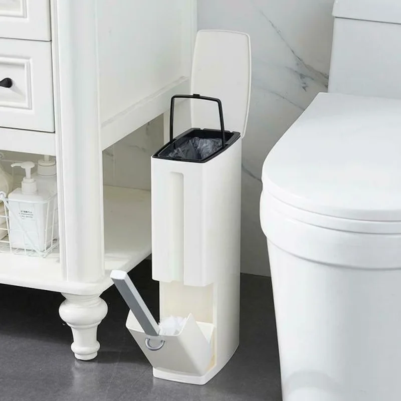 

Japanese Crevice Toilet Brush Toilet Integrated Toilet Brush Set Crevice Cleaning Brush Trash Bag Tissue Box Home Cleaning Tool