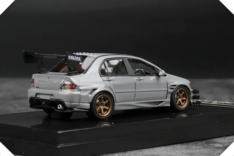 1: 64 масштаб EVO VII модель автомобиля девять поколения серая Смола высокая имитация статического состояния игрушечные машинки модлы изысканный коллекционный подарок