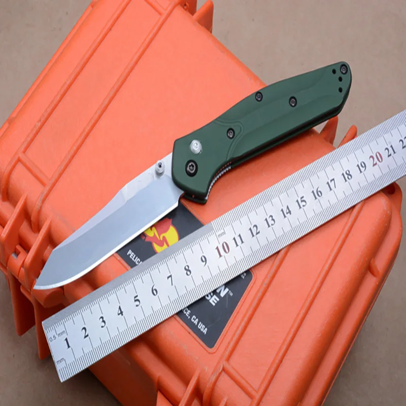 

High quality 940 Folding Knife S30V Blade knifes GREEN aluminum handle knife Camping knife Tactical Hunting Survival Knives