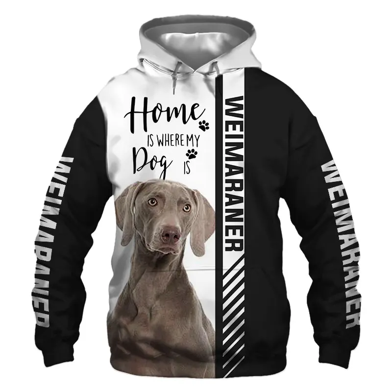 

Animal Weimaraner Dog 3D Printed Jacket Men/Women Harajuku Hoodie Unisex Casual Streetwear Sweatshirt Pullover Sudaderas D8012