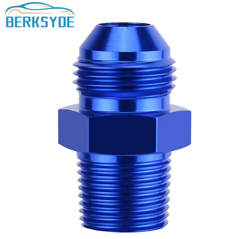 BERKSYDE алюминиевая наружная резьба AN12 до 1/2 дюйма 3/4 NPT прямая расклешенная труба