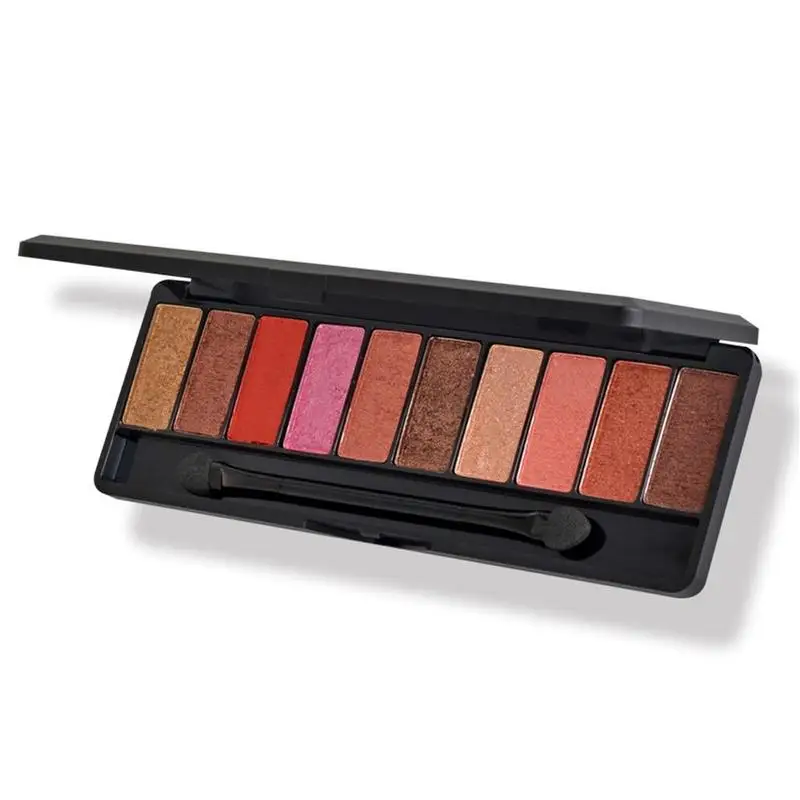 10 Colour Eyeshadow Geometry Earth Color Pumpkin Color Makeup Tray Lazy Girl Heart Eyeshadow Tray