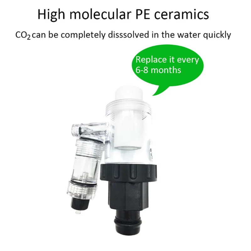 HONGYI Aquarium External CO2 Diffuser DIY CO2 System Atomizer Reactor Kit for Fish Tank Aquarium Aquatic Water Plant aquarium co2 diffuser co2 generator kit aquarium co2 accessories