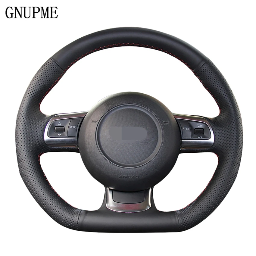 Чехол для AUDI TT Чехлы рулевого колеса автомобиля-2008 R8 2013 TTS 2014-2011 черный