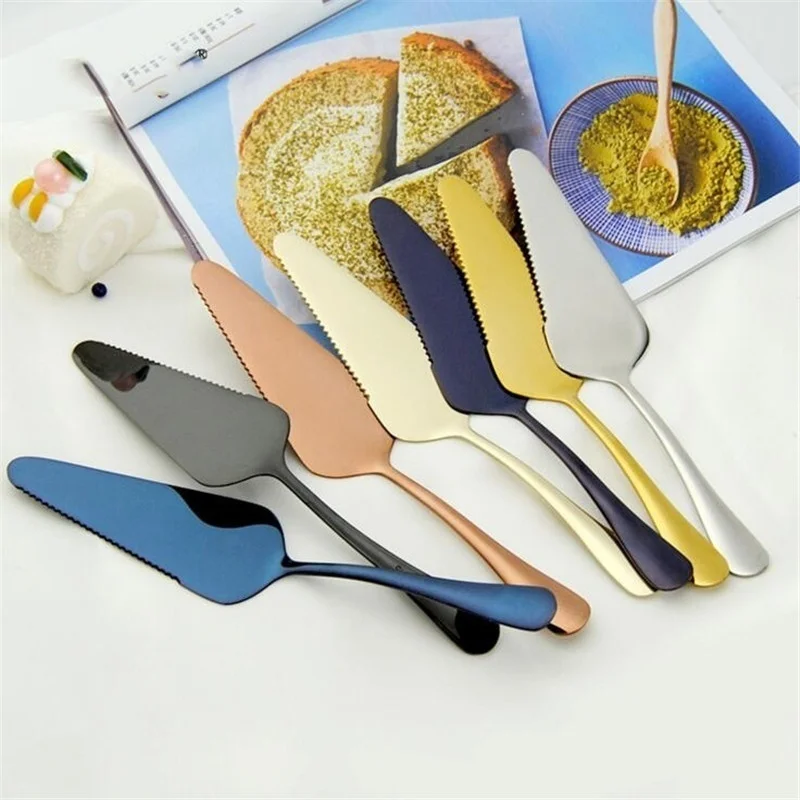 1pc Stainless Steel Cake Shovel Knife Pie Pizza Cheese Server Cake