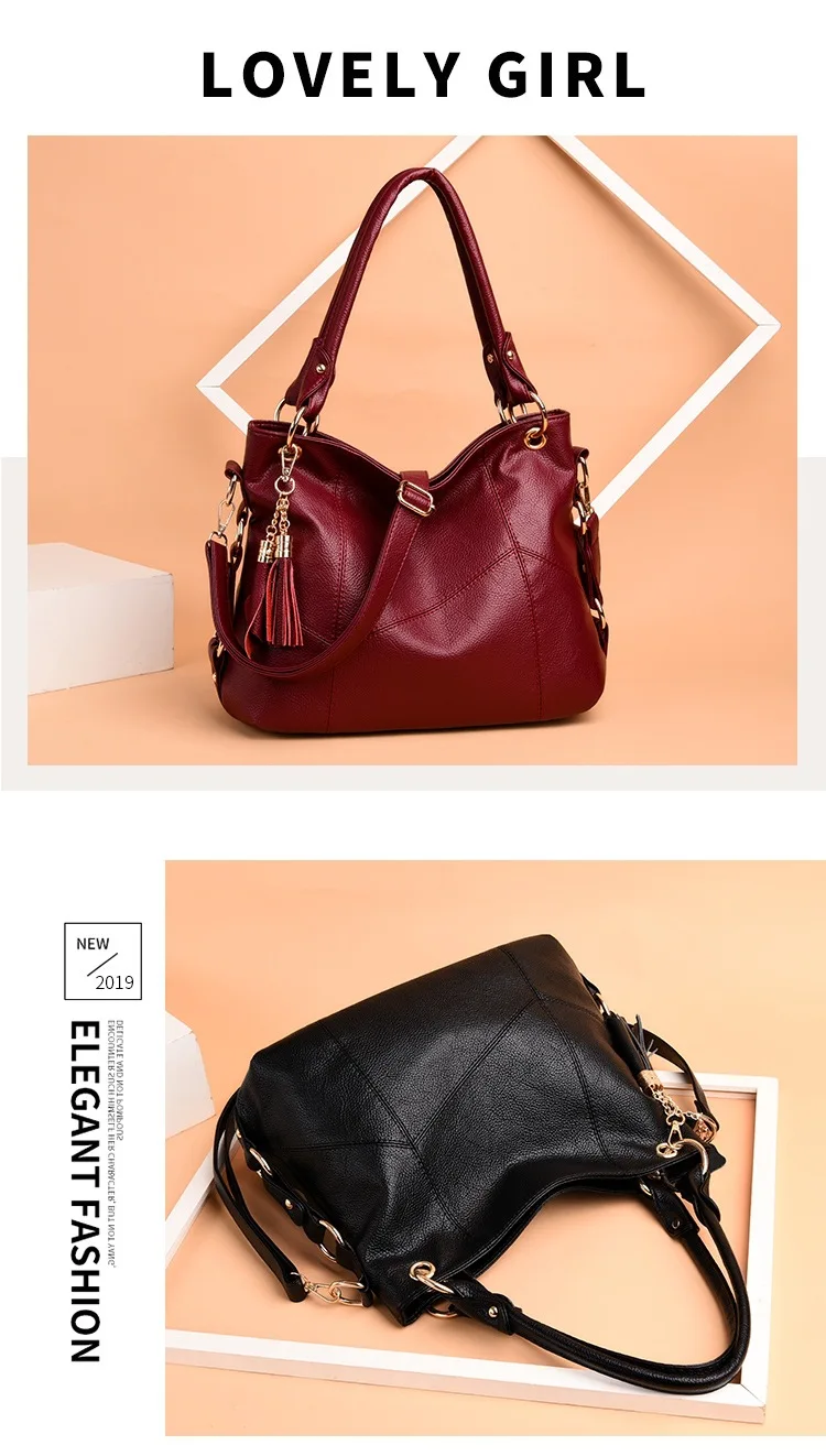High Quality Genuine Leather Tassel Luxury Handbag Women Bags Designer Handbags Ladies Crossbody Hand Tote Bags for Women